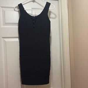 Black tight dress